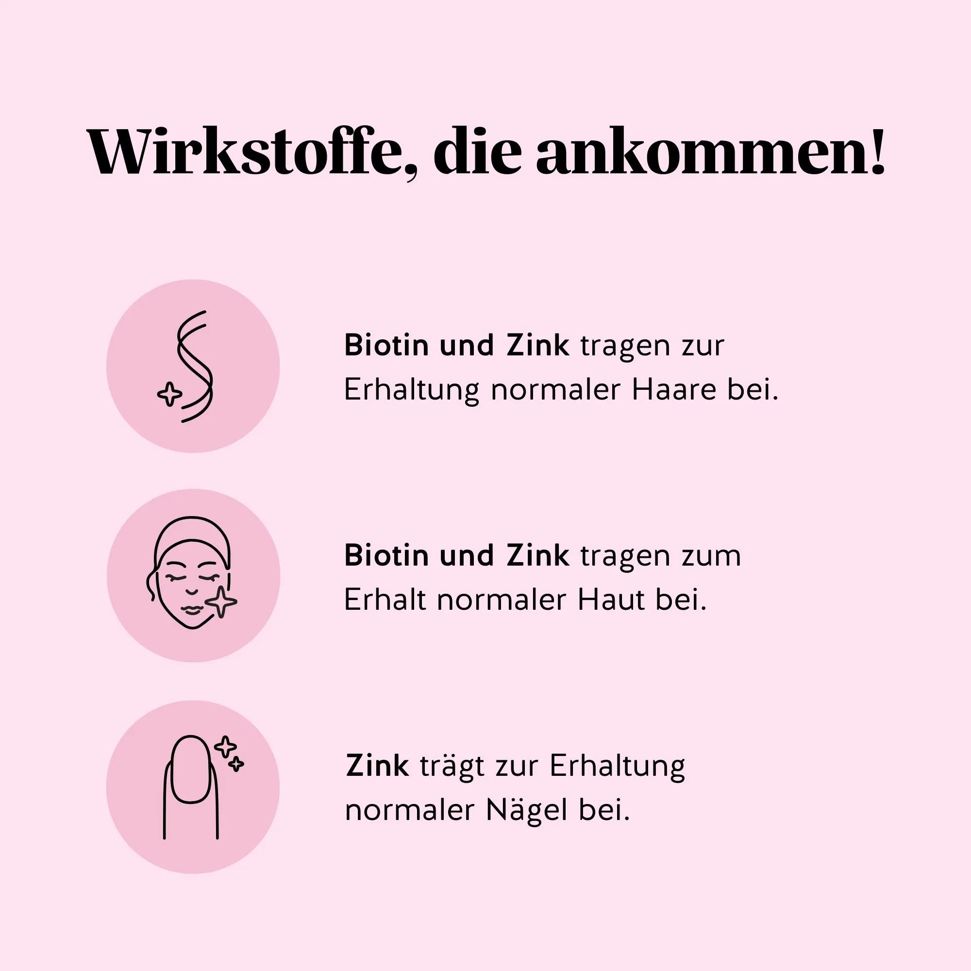 Bears with Benefits AH-MAZING Hair Vitamin – Biotin und Zink tragen zur Erhaltung normaler Haare, Haut und Nägel bei, zuckerfreie, vegane Gummibärchen für die tägliche Routine