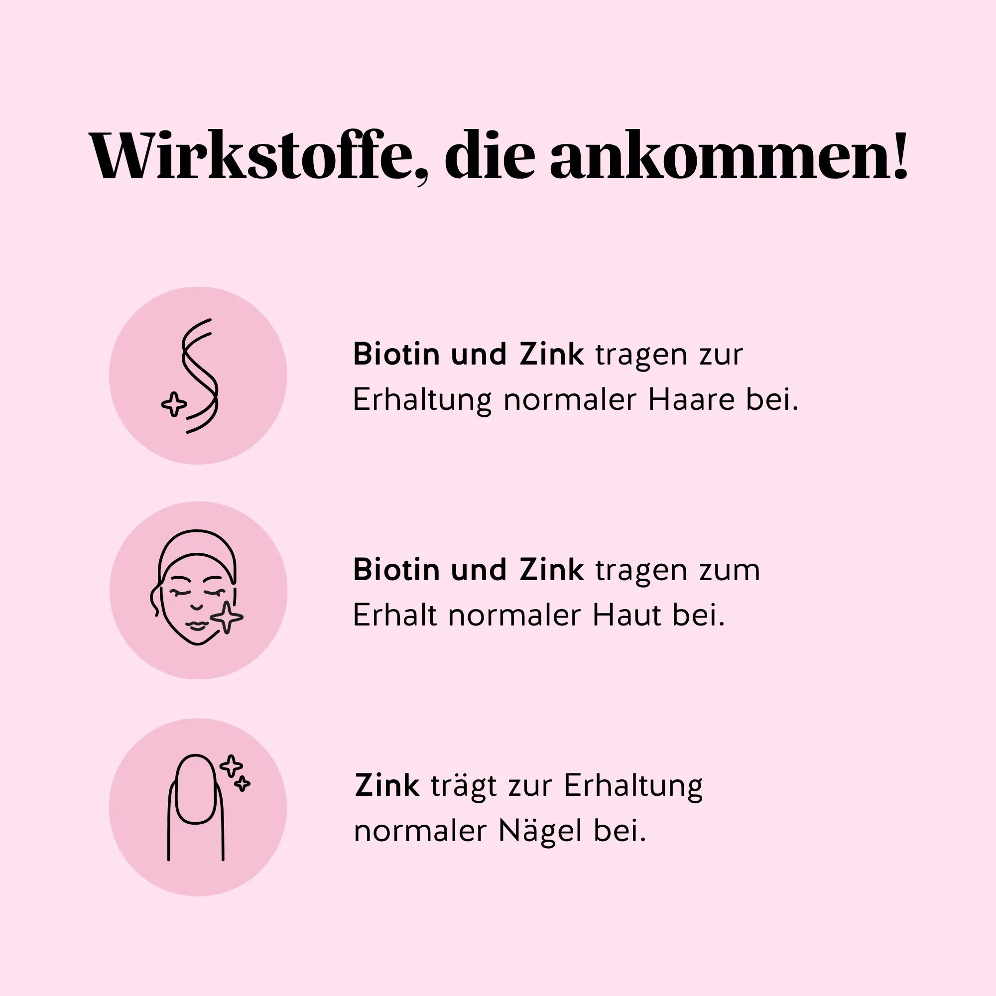 Bears with Benefits AH-MAZING Hair Vitamin – Biotin und Zink tragen zur Erhaltung normaler Haare, Haut und Nägel bei, vegane Gummibärchen mit klinisch geprüften Inhaltsstoffen für Haarwachstum