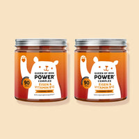 Bears with Benefits Queen of Iron POWER* Complex – Zuckerfreie, vegane Eisen & Vitamin B12 Gummibärchen für Energie & weniger Müdigkeit, mit 7 mg Eisen pro Bärchen, 2er Pack je 90 Stück (insgesamt 180 Stück), Vorratspack, zuckerfrei, vegan
