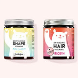 2er Set "Beauty And The Bum Duo" bestehend aus den Ah-mazing Hair Vitamins mit Biotin und den Bootylicious Shape Vitamins mit Kollagen und OPC von Bears with Benefits