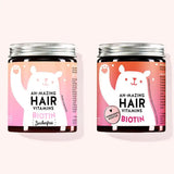 2er Set "Strong Hair Don't Care Duo" bestehend aus zwei Dosen der Ah-mazing Hair Vitamins mit Biotin von Bears with Benefits