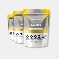 Bears with Benefits Daily Essentials Kreatin – vegane Kreatin Gummies für Leistung bei Schnellkrafttraining, 1.500 mg Kreatin pro Stück und 3.000 mg Kreatin pro Tagesdosis 2 Stück, 3x60 Stück, 3 Monate Vorrat, Zitronen- und Limettengeschmack, zuckerfrei, laktosefrei & glutenfrei, Nahrungsergänzungsmittel, 240 g pro Packung