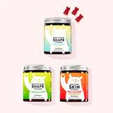 3er Bundle “Ready for Beach Trio” von Bears with Benefits bestehend aus den Burn Baby Burn Shape Vitamins mit Grünteeblattextrakt, den Bootylicious Shape Vitamins mit Collagene und OPC und den Beach Babe Skin Vitamins mit Red Orange Complex.