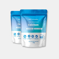Bears with Benefits Daily Essentials Calcium – Vegane Calcium Gummies für Muskelfunktion, Knochen und Zähne, 250 mg Calcium pro Stück und 500 mg pro Tagesdosis 1–2 Stück, 3x60 Stück, 6 Monate Vorrat, Zitronengeschmack, zuckerfrei, laktosefrei & glutenfrei, Nahrungsergänzungsmittel, 150 g pro Packung