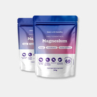 Bears with Benefits Daily Essentials Magnesium – vegane Magnesium Gummies für Energie, Muskelfunktion, Knochen und Zähne, 180 mg Magnesium pro Stück und 360 mg pro Tagesdosis 1–2 Stück, 2x60 Stück, 4 Monate Vorrat, Erdbeer- und Vanillegeschmack, zuckerfrei, laktosefrei & glutenfrei, Nahrungsergänzungsmittel, 240 g pro Packung