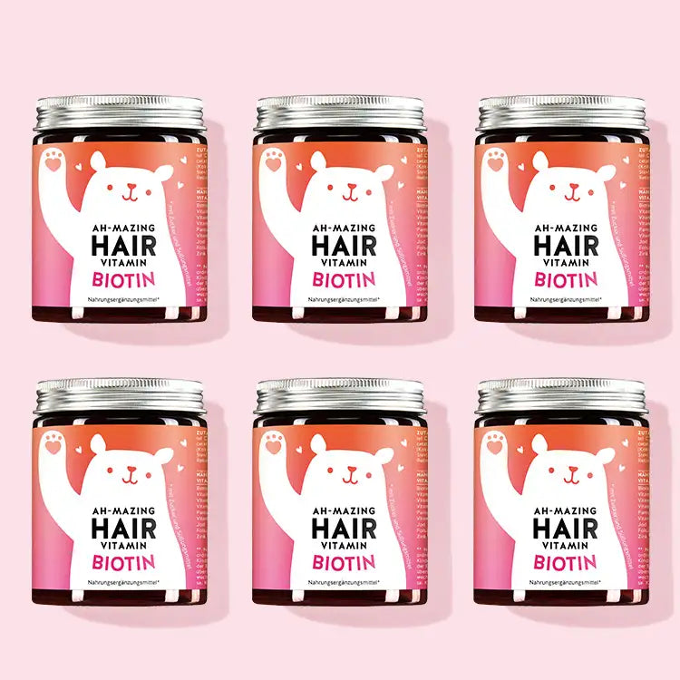 12 Monatskur der Ah-mazing Hair Vitamins mit Biotin für schönes, volles Haar und Nägel von Bears with Benefits