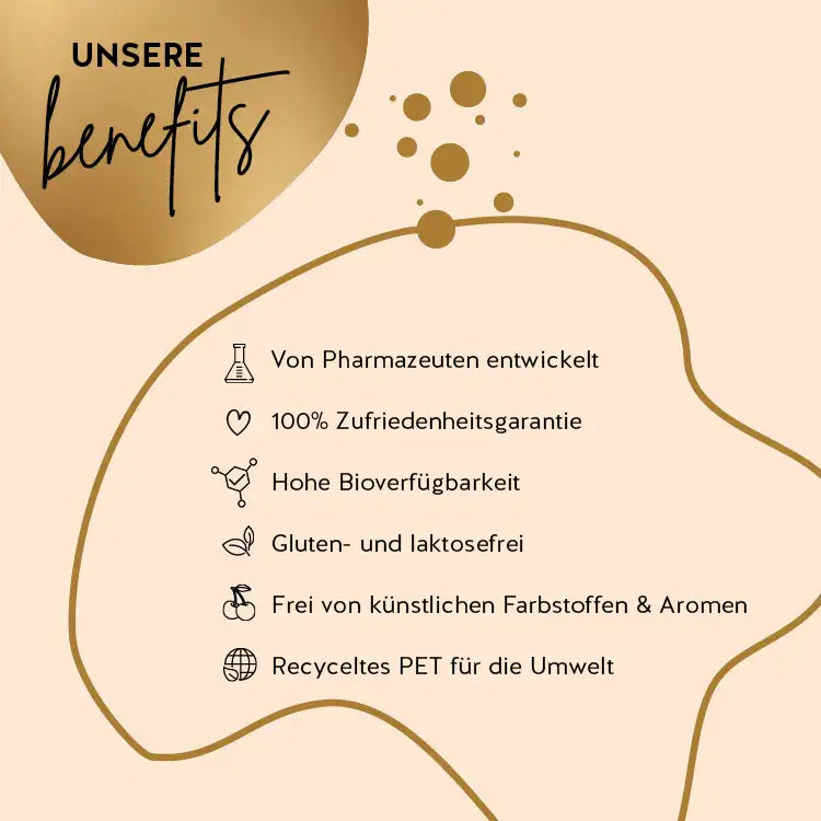Die Produkte von Bears with Benefits sind mit Pharmazeuten entwickelt worden, haben eine hohe Bioverfügbarkeit und sind gluten- und laktosefrei. Die Verpackung besteht aus recyceltem PET und es gibt eine 100% Zufriedenheitsgarantie