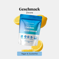 Bears with Benefits Daily Essentials Calcium – Vegane Calcium Gummies mit Zitronengeschmack für normale Muskelfunktion, Knochen und Zähne, 250 mg Calcium pro Stück und 500 mg pro Tagesdosis 1–2 Stück, 60 Stück, 2 Monate Vorrat, vegan & zuckerfrei, laktosefrei & glutenfrei, Nahrungsergänzungsmittel, 150 g