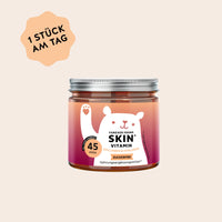 Bears with Benefits Forever Young SKIN Vitamin – Kollagen & Hyaluron Gummibärchen für normale Kollagenbildung und normale Funktion der Haut, 500 mg Kollagenpeptide + 100 mg Hyaluronsäure pro Bärchen, 45 Stück, 45 Tage Vorrat, zuckerfrei