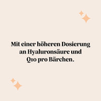 Bears with Benefits Forever Young SKIN Vitamin – Höhere Dosierung an Hyaluronsäure und Coenzym Q10 pro Bärchen, Kollagen & Hyaluron Gummibärchen für normale Kollagenbildung und normale Funktion der Haut, zuckerfrei