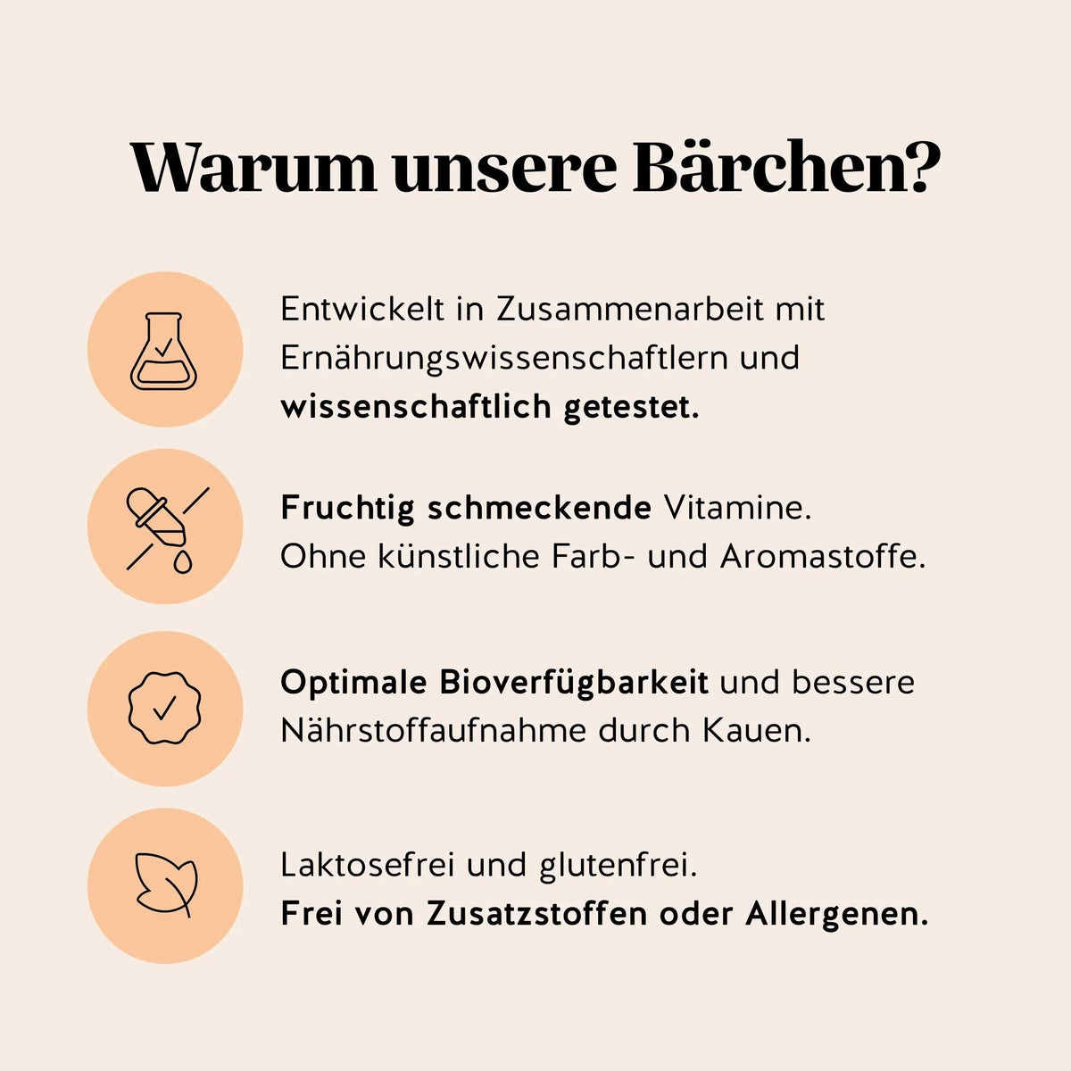 Gründe, sich für die Forever Young Skin Gummibärchen von Bears with Benefits als praktisches und leckeres Nahrungsergänzungsmittel zur Unterstützung der Hautschönheit von innen zu entscheiden.