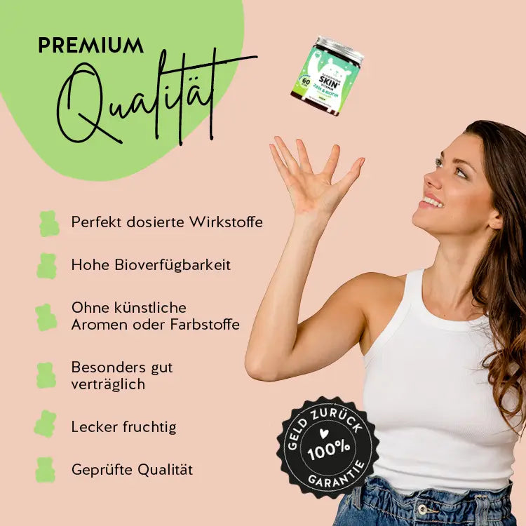 Die Produkte von Bears with Benefits sind mit Pharmazeuten entwickelt worden, haben eine hohe Bioverfügbarkeit und sind gluten- und laktosefrei. Die Verpackung besteht aus recyceltem PET und es gibt eine 100% Zufriedenheitsgarantie