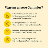 Bears with Benefits Happy Belly Debloat Vitamin Apple Cider Vinegar – Warum unsere Gummies: entwickelt in Zusammenarbeit mit Ernährungswissenschaftlern und wissenschaftlich getestet, fruchtig schmeckende Vitamine ohne künstliche Farb- und Aromastoffe, optimale Bioverfügbarkeit und bessere Nährstoffaufnahme durch Kauen, vegan, laktosefrei und glutenfrei, frei von Zusatzstoffen oder Allergenen
