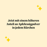 Bears with Benefits Happy Belly Debloat Vitamin Apple Cider Vinegar – vegane Apfelessig Gummibärchen mit einem höheren Anteil an Apfelessigpulver in jedem Bärchen, Vitamin B6, Vitamin B12 und Apfelessigpulver, ohne Zuckerzusatz*, vegan, mit Süßungsmitteln, Nahrungsergänzungsmittel**, für tägliche Balance und Debloat-Routine