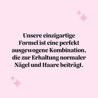Bears with Benefits YOU NAILED IT Nail & Hair* Vitamin Keratin – „Unsere einzigartige Formel ist eine perfekt ausgewogene Kombination, die zur Erhaltung normaler Nägel und Haare beiträgt.“