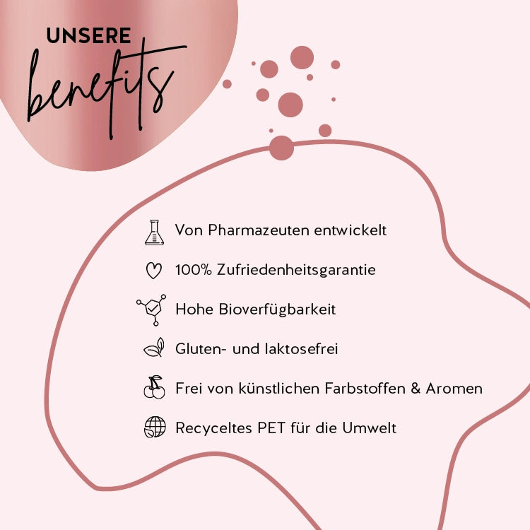 Die Produkte von Bears with Benefits sind mit Pharmazeuten entwickelt worden, haben eine hohe Bioverfügbarkeit und sind gluten- und laktosefrei. Die Verpackung besteht aus recyceltem PET und es gibt eine 100% Zufriedenheitsgarantie