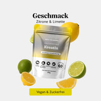 Bears with Benefits Daily Essentials Kreatin – vegane Kreatin Gummies mit Zitronen- und Limettengeschmack für Leistung bei Schnellkrafttraining, 1.500 mg Kreatin pro Stück und 3.000 mg Kreatin pro Tagesdosis 2 Stück, 60 Stück, 1 Monat Vorrat, vegan & zuckerfrei, laktosefrei & glutenfrei, Nahrungsergänzungsmittel, 240 g