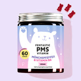 Auf diesem Bild ist eine Dose des Produkts Femtastic PMS mit Mönchspfeffer von Bears with Benefits abgebildet.