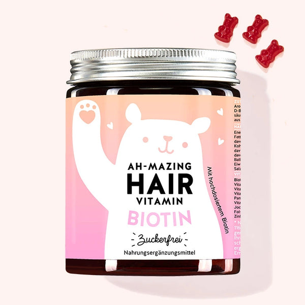 Eine Dose der Ah-mazing Hair Vitamins mit Biotin für schönes, volles Haar und Nägel