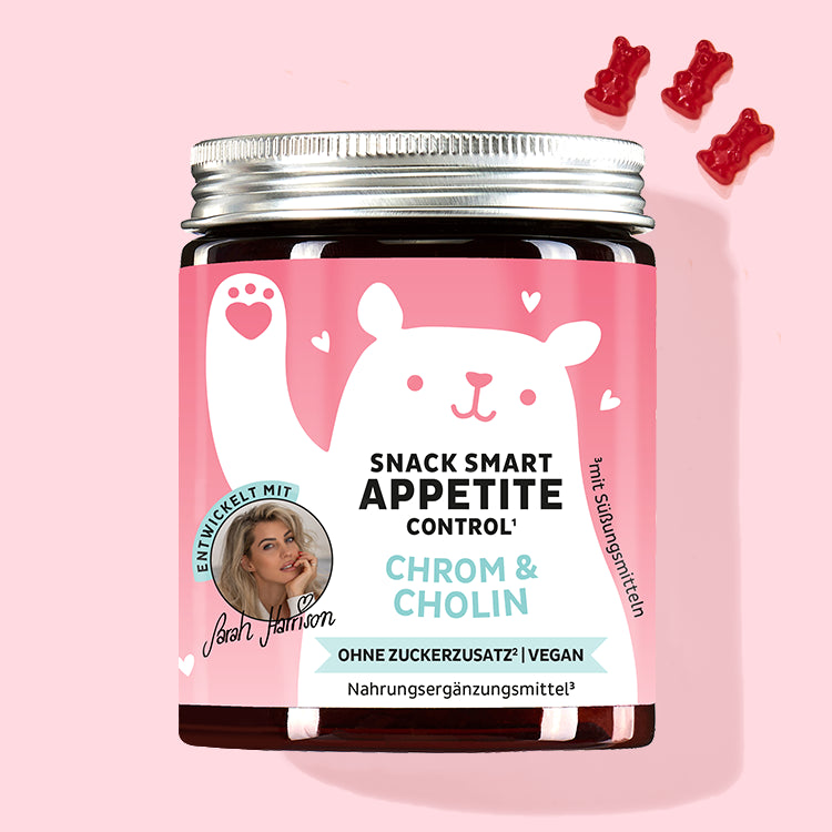 Vitamin Bärchen mit Chrom und Cholin ohne Zuckerzusatz und vegan zur Regulierung des Blutzuckers.