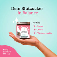 Snack Smart Inhaltsstoffe inklusive Chrom und Cholin für den Blutzuckerspiegel von Bears with Benefits.