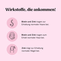 Bears with Benefits AH-MAZING Hair Vitamin – Biotin und Zink tragen zur Erhaltung normaler Haare, Haut und Nägel bei, vegane Gummibärchen mit klinisch geprüften Inhaltsstoffen für Haarwachstum
