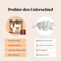 Bears with Benefits Golden Goddess Tan Vitamin – Vergleich Beta-Carotin Gummibärchen vs. Tabletten: lecker, fruchtig und einfach einzunehmen, zuckerfreie vegane Alternative zu Tanning-Kapseln für sonnengebräunte Haut