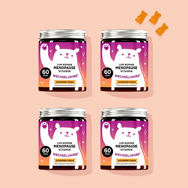 Die I Am Woman Menopause Vitamine von Bears with Benefits als 2 Monatskur.