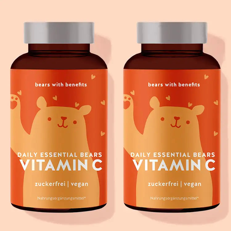 Die Daily Essential Bears Vitamine mit Eisen von Bears with Benefits als 6 Wochen Kur.